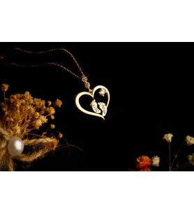 Kalbime Kazınan Gün Kolye (Rose - Gold)
