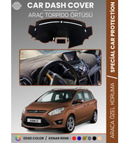 FORD C-MAX DOUBLE EKRAN (2010-2014) Torpido Örtüsü Araca Özel Tam Uyum Kaymaz Kolay Montaj