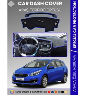 KİA CEED (2013-2019) Torpido Örtüsü Ön Panel Torpido Koruma Tam Uyum Tam Uyum Kaymaz Kolay Montaj