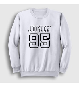 Presmono Unisex Beyaz 95 K Pop Jimin Bts Sweatshirt 272138tt (Beyaz)