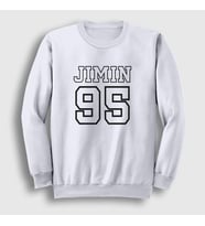 Presmono Unisex Beyaz 95 K Pop Jimin Bts Sweatshirt 272138tt (Beyaz)