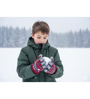KİTTİ 421-015 4-7 YAŞ KAR KAYAK ELDİVENİ (Bordo)