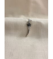 FİL DİŞİ KRAL TACI 925 AYAR GÜMÜŞ ERKEK KOLYE