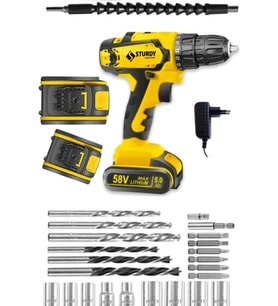 Japon Technology 58v 8ah B-6 Metal Şanzıman Şarjlı Vidalama 27prç Uç Setli