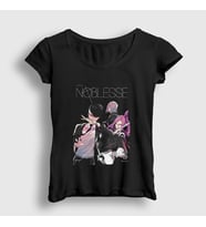 Presmono Kadın Siyah Cover Raizel Anime Noblesse T-Shirt 463838tt