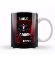 Funny Build Crash Repeat Drone Pilot Droning Kupa Bardak Porselen