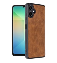 Galaxy A06 Kılıf Aras Deri Kapak - Taba