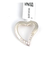 925 Ayar Gümüş Kalpli Kolye Ucu
