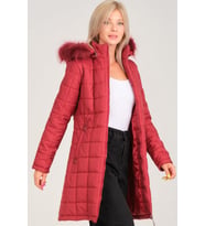 Z6653 DEWBERRY BAYAN KABAN-AÇIK BORDO