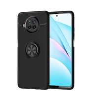 Xiaomi Mi 10T Lite 5G Kılıf Yüzüklü Magnetli Ravel Case (Siyah)