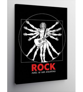 Kanvas Tablo Rock Gitar Afişi