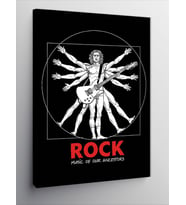 Kanvas Tablo Rock Gitar Afişi