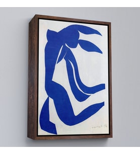 Çerçeveli Henri Matisse - Akan Saçlar Tablosu - The Flowing Hair (Siyah)