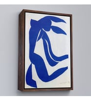 Çerçeveli Henri Matisse - Akan Saçlar Tablosu - The Flowing Hair (Siyah)
