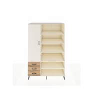 Kronos Dolap 9 Raflı 3 Çekmeceli 3 Kapaklı 132x59x195 Aytaşı-Aytaşı/Çam