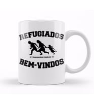 Refugiados Branca Kupa Bardak Porselen