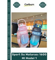 Özel Üretim Tritan BPA İçermeyen Sızdırmaz Sağlıklı Ergonomik Kaliteli Sport Su Matarası 1600 Ml