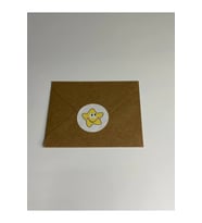 Sarı Gülen Yıldız Etiketi Yuvarlak Mat Çıkartma Minik Yıldız Round Sticker 3 Cm (95 Adet)