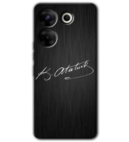 Tecno Camon 20 Pro 5G Kılıf HD Desen Baskılı Kılıf - İmza Atatürk