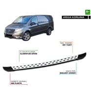 Mercedes Vito W447 TrimLine Gri Arka Koruma 2014 2015 2016 2017 2018 2019 2020 2021 2022 2023 2024 2