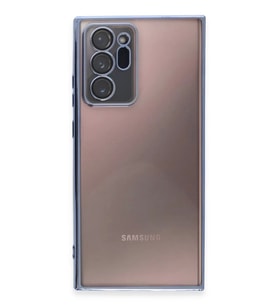 Newface Samsung Galaxy Note 20 Ultra Kılıf Razer Lensli Silikon - Açık Mavi