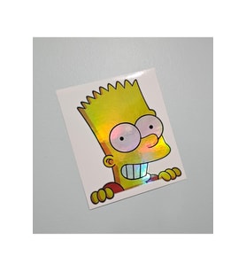 Hologram Sticker Bart Simpson Sticker - Sticker Hologram Bart Simpson