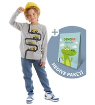 İş Makineleri Erkek Çocuk T-shirt Pantolon Takım (Çok Renkli)