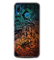Huawei P20 Lite Mate 10 20 Lite Pro P40 Lite KılıfDesemli Silikon İşaretler Tuval 1716
