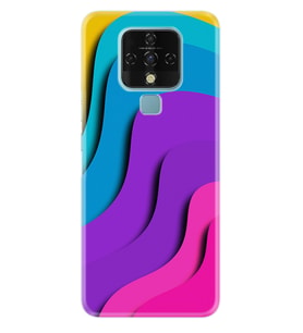 Tecno Camon 16 18P Pova Pova 3 Pova Neo Kılıf Desemli Silikon Renk Cümbüşü 1631