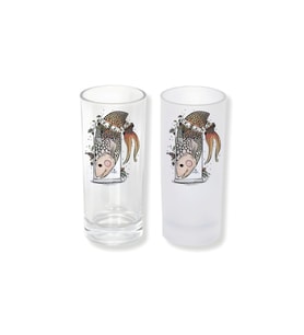 Ghostbastır Design Balıklı Buzlu / Buzsuz Seçenekli Rakı Bardağı – 1 Adet Şık Sunum Bardağı 059