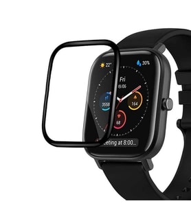 Microsonic Amazfit GTS 2 Mini Tam Kaplayan Nano Cam Ekran Koruyucu Siyah