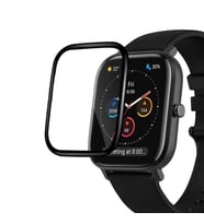 Microsonic Amazfit GTS 2 Mini Tam Kaplayan Nano Cam Ekran Koruyucu Siyah