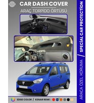 DACIA DOKKER (2012-2020) Torpido Örtüsü Ön Göğüs Koruma Torpido Koruma Çatlamayı Engeller Tam Uyum