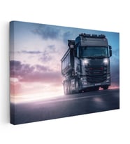 Kanvas Tablo Karayolunda Seyir Halindeki Scania Kamyon Kamyon Tablosu Ev Ofis Duvar Dekoru