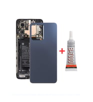 Xiaomi Redmi Note 12 4G Arka Kapak - Arka Pil Batarya Kapağı + B7000 - 23021RAAEG Uyumlu (Siyah)