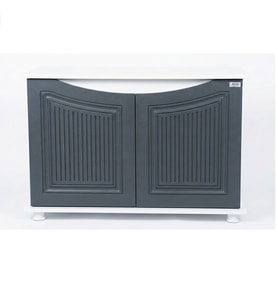 Kanki Pet Western Seri Akvaryum Sehpası WESTERN10031-ANT1  100x31x69 cm Beyaz-Antrasit
