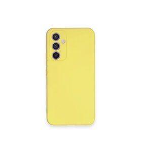Durukar® Samsung Galaxy A54 5G Kılıf Nano içi Kadife Silikon - Sarı