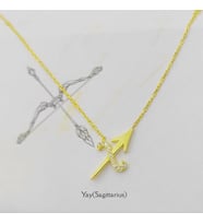 Gümüş Yay Burç Kolye 925 Ayar (Karışık)