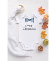 Erkek Bebek Little Gentleman Organik Baskılı