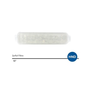 Su Arıtma Cihazı 10” inch Inline Polifosfat Şeffaf Filtre Hnd