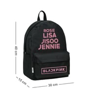 Black Pink Sırt Ve Okul Çantası (Siyah)