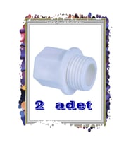 2 Adet Plastik Körtapa 1/2 - DN15-  20mm