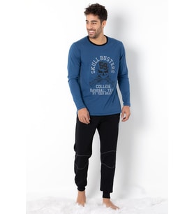 DoReMi Homewear Erkek Pijama Takımı (Mavi)