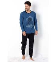 DoReMi Homewear Erkek Pijama Takımı (Mavi)