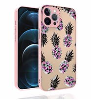 Uyumlu Model Apple iPhone 12 Pro Max Kılıf Desenli Parlak Nora Kapak