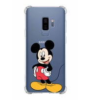 Samsung Galaxy S9 Plus  Köşe Korumalı Antişok Kapak Mickey Mouse Tasarımlı Şeffaf  Kılıf