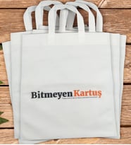 BK Gift Firmalara Özel Logolu Promosyon Tela Bez Çanta 35x40 cm (20 Adet), Baskılı Tela Çanta, Promosyon Çanta, Toptan Alışveriş Çantası