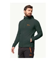Jack Wolfskın BAISELBERG HOODED FZ M Erkek Ceket JCK1710541-4161 (Siyah)
