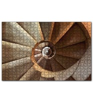 Cakapuzzle Sarmal Merdiven Üstten Görünüş  Puzzle Yapboz MDF (Ahşap) (120 Parça)