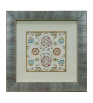 e38 EL İŞÇİLİĞİ ŞİKAF RENKLİ HALKAR TEZHİP TABLO 25 x 25 cm - 6038